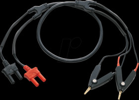 1100MBM010001 Test lead for GBM series battery tester, 90 V, Kelvin clip