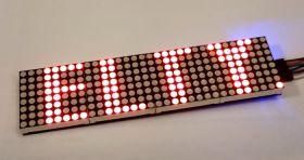 Matryca czerwonych diod LED 8x32 HT1632C