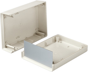 ABS shell housing, (L x W x H) 85 x 45 x 22 mm, gray white (RAL 9002), IP65, A9404333