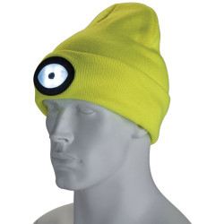 Draper 10008 Beanie Hat - Rechargeable Torch 1 Size 1W 100 Lumens Hi-Vis Yellow