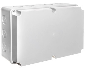 Puszka n/t hermetyczna pusta z osłabieniami 348x228x142 IP65 szary PH-5A.2 28.52