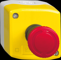 XALK178F Surface-mounted housing, emergency stop/emergency off, 2 NC cont
