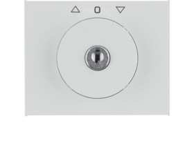 BERKER K.1 Płytka czołowa z kluczykiem do wyłącznika żaluzjowego obrotowego biały 1079730900 HAGER