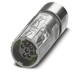 Złącze wielostykowe przemysłowe 6-pinowe M17 Montaż na kablu Wtyczka Phoenix Contact