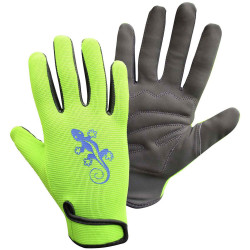 FerdyF. 1433-D Garden-Gecko Faux Leather Women&#x27;s Garden Gloves 1 Pair