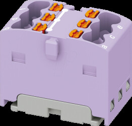 3002784 PTFIX distributor block, 6x1.5, violet