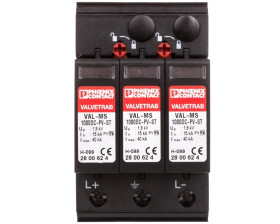 Ograniczniki przepięć typu 2 dla systemów fotowoltaicznych DC VAL-MS 1000DC-PV/2+V