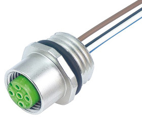 Złącze wielostykowe przemysłowe 4-pinowe M12 Montaż w przegrodzie Gniazdo Murrelektronik Limited