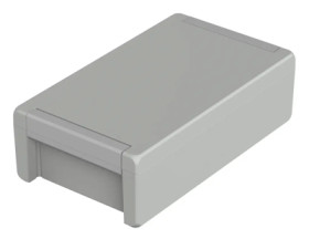 Aluminum enclosure, (L x W x H) 299 x 173 x 90 mm, light gray (RAL 7035), IP69K, 00116335