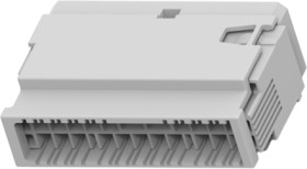 Plug, unequipped, 20 pole, straight, 2 rows, blue, 282994-3