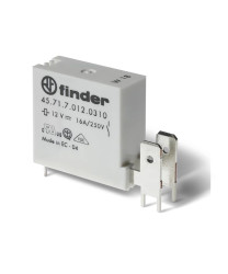 Przekaźnik mocy 24 V dc SPDT Finder 16 A 0.55 W Do montażu na płytce drukowanej 10 kΩ