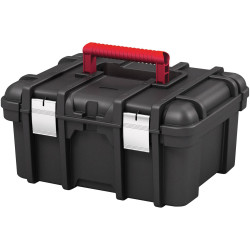 Keter 238279 Wide Toolbox Empty Black Durable 1 Piece Organiser