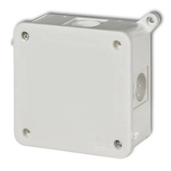 Puszka instalacyjna hermetyczna bez złączek 100x100mm biały PHS-5