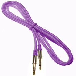 Kabel jack 3,5st wt-wt.1m fiolet Mp3 Iphone Ipod NEPOWER