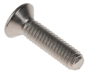 Śruby maszynowe M4 łeb z łbem stożkowym Stal nierdzewna długość 16.0mm skok 0.70mm