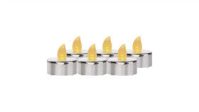 Świeczki Tealight Srebrne 6X Cr2032, Vintage, Kpl. 6 Szt Dccv12