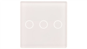 Touchme Mały Panel Szklany, Łącznik Potrójny, Biały Tm532w