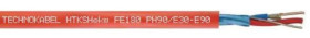 Kabel telekomunikacyjny ognioodporny HTKSHekw FE180 PH90/E30-E90 1x2x1,4 czerwony /bębnowy/