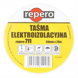 Taśma izolacyjna PVC 50mm x 20m Repero 711 biała