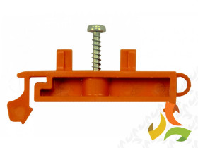 Trzymacz do złączek termoplastycznych na TS35 do LTF (12-2,5,4,6) LTT1 pomarańczowy 26210008 SIMET