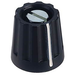 Mentor 4331.4000 Plastic Turning Knob Matt With Collet Fixing &#xD8; 14.5mm