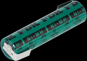 FDK 4/3 A battery, NiMh, 4000 mAh, with solder lug