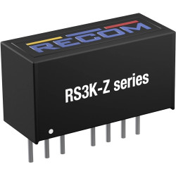 DC converter, 9-36 VDC, 3 W, 2 outputs, ±5 VDC, 78 % efficiency, RS3K-2405DZ/H3
