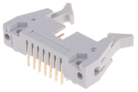 Wtyk PCB 14-pinowe raster: 2.54mm RS PRO Przewlekany Męski 1A