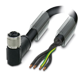 Przewód czujnik-siłownik ze złączem Złącze M12 długość 1m Rodzaj A Żeńskie