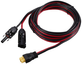 Złącze solarne do złącza żeńskiego XT60 długość kabla 3000 mm TC-12195652 czarny, czerwony TRU COMPONENTS Zawartość: 1 s