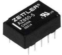 PMZ-PK2-5V Przekaznik ZETTLER w obudowie DIL10 ( bistabilny) - 2 cewki: 5V - styki: 0.5A(110V); 1.25A(30V)