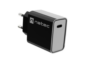 ŁADOWARKA SIECIOWA NATEC RIBERA 1X USB-C 20W CZARNA NUC-2060