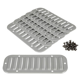 Kratka wentylacyjna, ClimaSys, Szary, Stalowe, 345 x 148mm