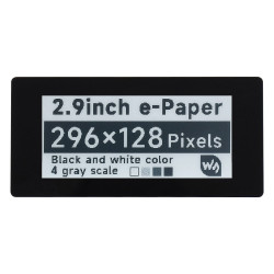 2.9" Touchscreen E-Paper Display HAT (296×128)