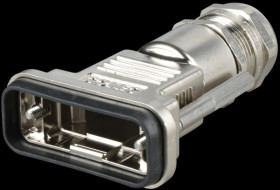 165X15029XE D-SUB-Hood f. 15-pin D-Sub, metallized, big, IP67