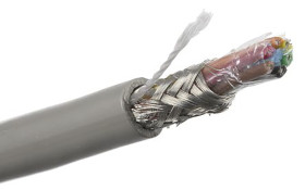 Kabel do transmisji danych 0,23 mm² 6 -rdzeniowy Ekranowany 24 AWG AWG PVC 300 V