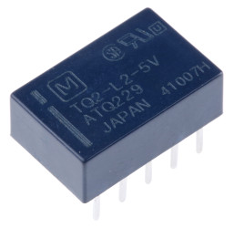 Przekaźnik sygnału, 5V dc, DPDT, montaż PCB, Panasonic