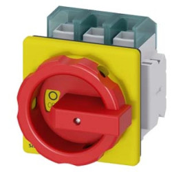 Rozłącznik główny/awaryjny 3P 100A 37kW AC23A 400V styki pom 1Z 1R montaż tablicowy pokrętło 4 otwory 3LD2704-1TP53