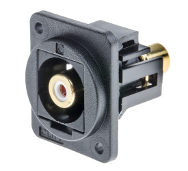 Gniazdo RCA Montaż na panelu Żeński Przepust RS PRO