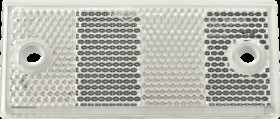 904001 Trailer - reflector, rectangular, with hole, white