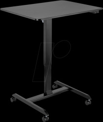 EO0050 Sit/stand workstation, electrically height adjustable, on castor