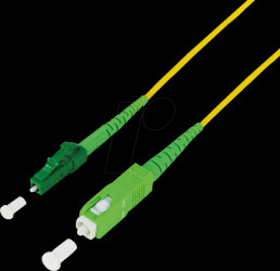 FPSLS30 Simplex fiber optic patch cable, SM OS2, SC/APC - LC/APC, 30 m