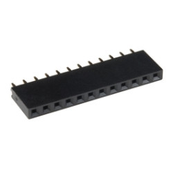 Straight Header - Female (PTH, 0.1in., 12-Pin)