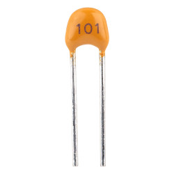 Suntan TS170R2A101JSBNA0R 100pF 5% 100V NPO P:2.54mm Radial Ceramic Capacitor