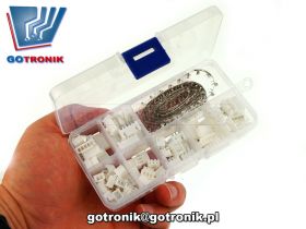 Zestaw wtyk + gniazdo JST XH2.54 2pin 3pin 4pin 5pin