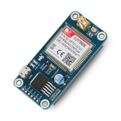 LTE GPS HAT - NB-IoT/LTE/GPRS/GPS SIM7000E - nakładka dla Raspberry Pi 3B+/3B/2B/Zero - Waveshare 14865