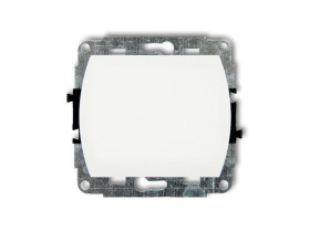 TREND Wyłącznik krzyżowy (jeden klawisz bez piktogramu) biały WP-6.1 KARLIK