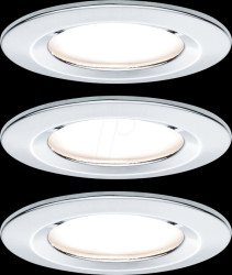 93481 Nova rigid flush mounted fixture, GU10, 3x 6.5 W, 2700 K, round,