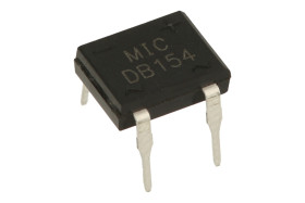 Mostek prostowniczy; DB154; 1,5A; 400V; przewlekany (THT); DIP04; Master Instrument Corporation; RoHS