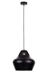 Lampa wisząca nowoczesna 1xE27 NEGRO WOOD BLACK